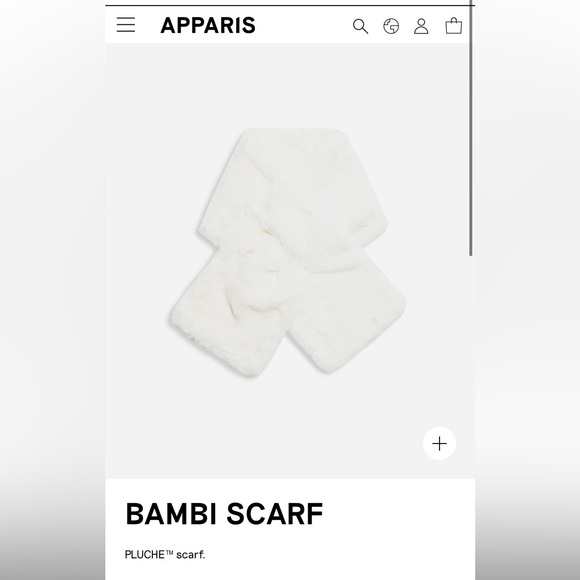 Apparis Bambi Scarf, Ivory - One Size, NWT - Picture 2 of 5